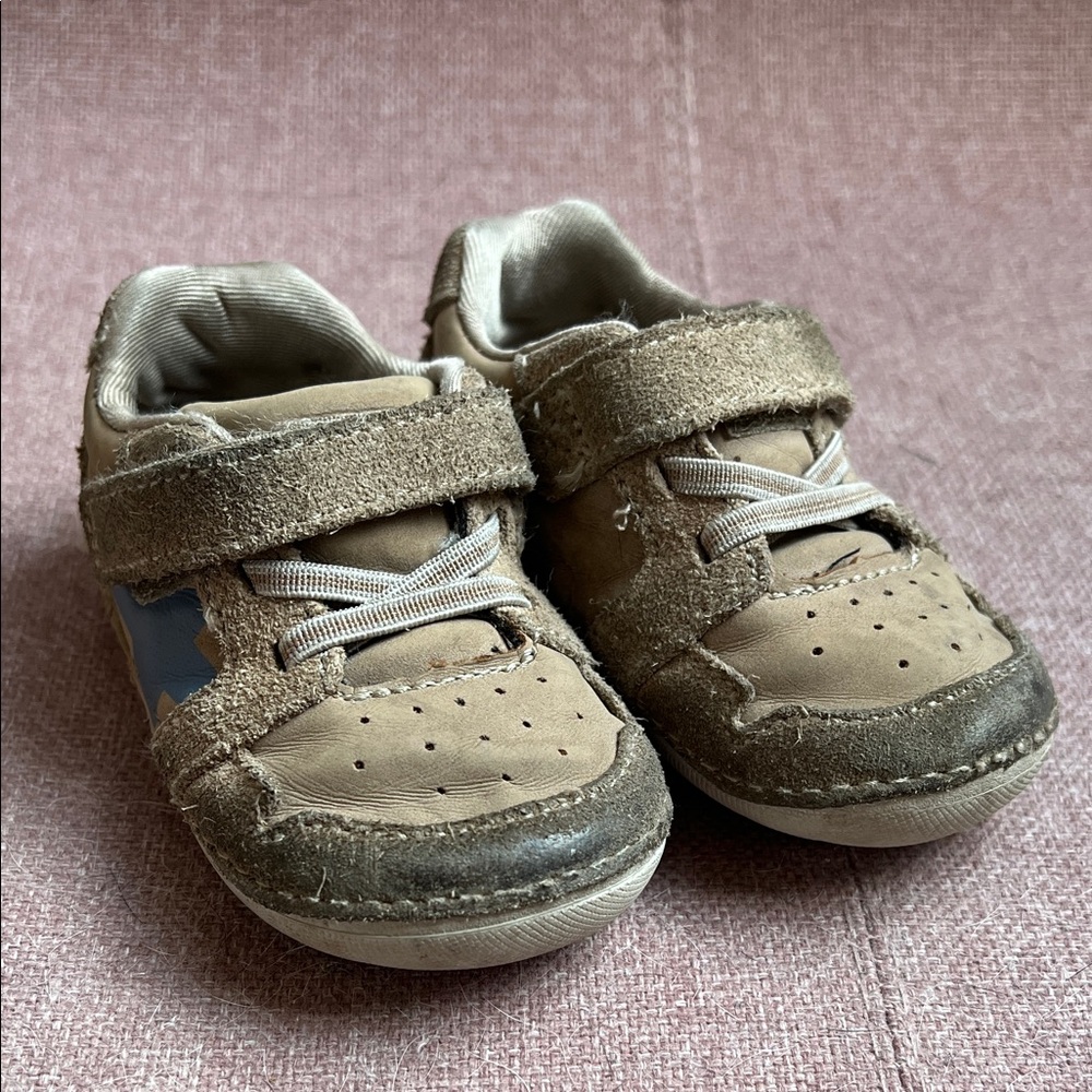 Stride Rite Toddler Brown and Blue Shoes